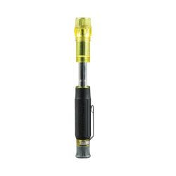 Klein Tools 32613 HVAC Pocket Screwdriver, 3-in-1, Phillips, Slotted, Schrader Bits