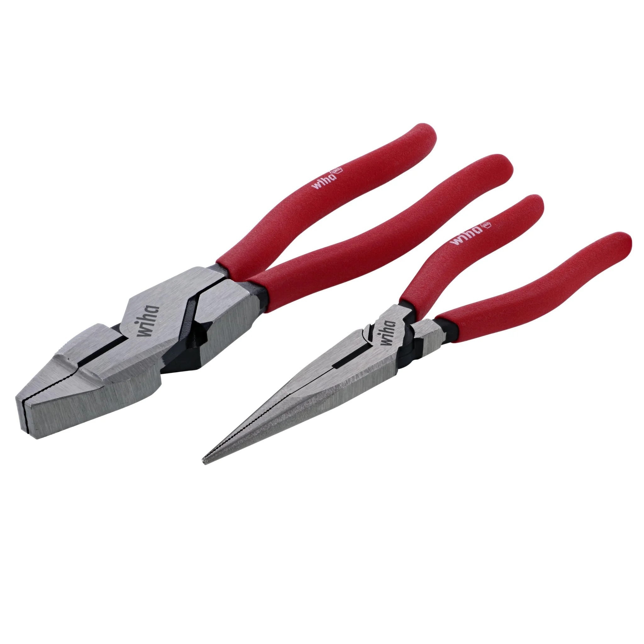 Wiha 32699 2-Piece Classic Grip NE Style Lineman's Pliers & Long Nose Pliers Set