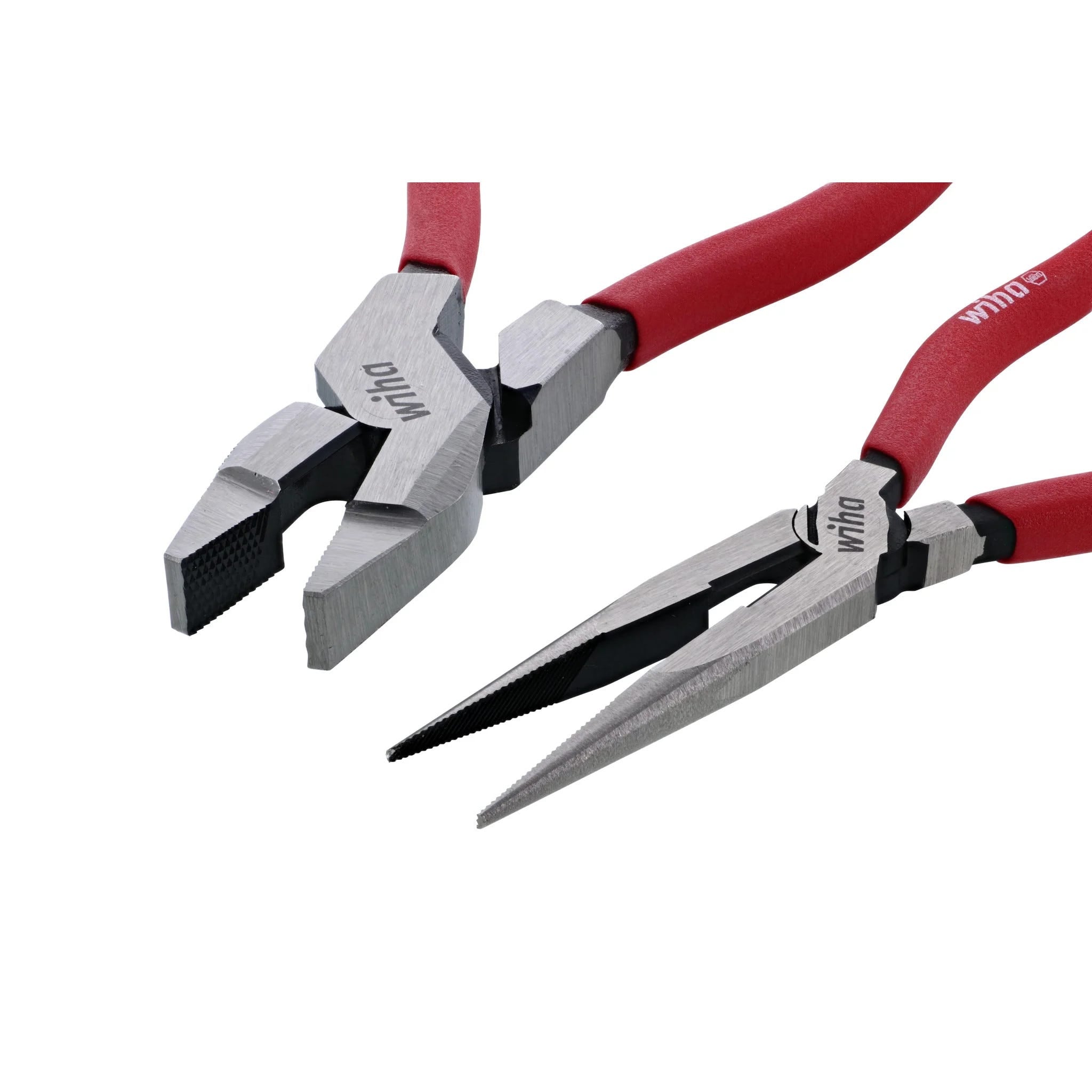 Wiha 32699 2-Piece Classic Grip NE Style Lineman's Pliers & Long Nose Pliers Set