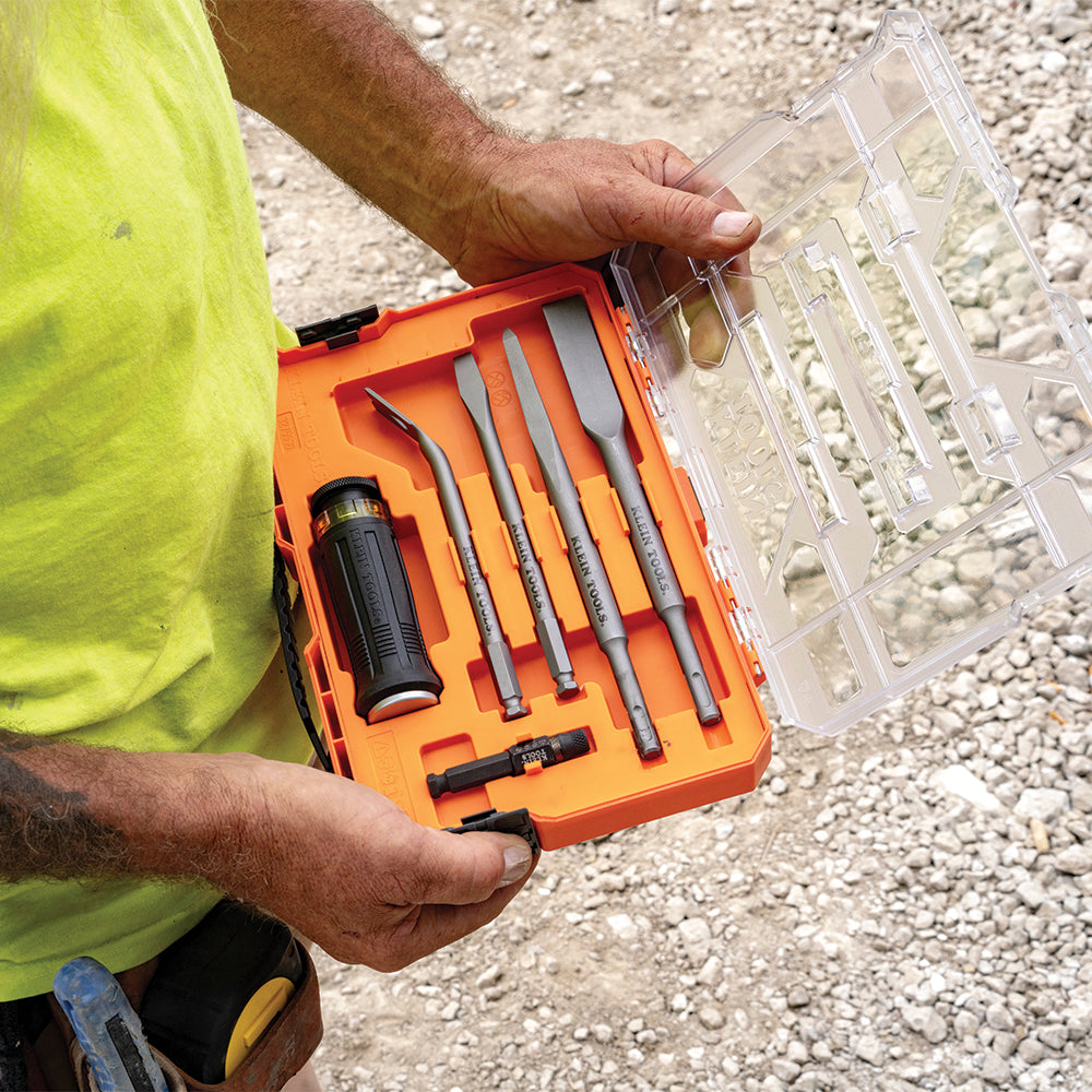 Klein SDS-Plus chisel handle set 32755SD prying during demolition