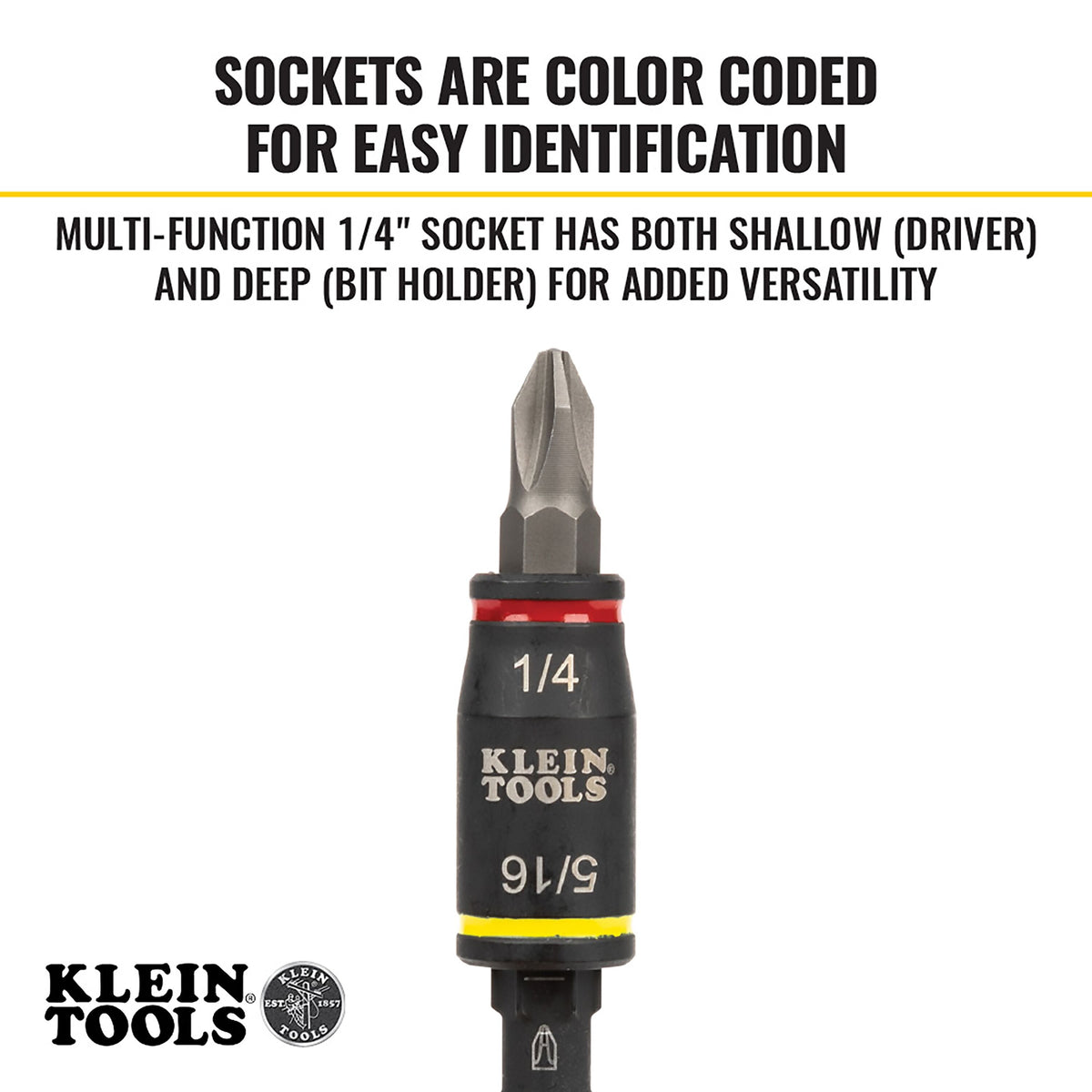Klein 32308F flip socket sizes