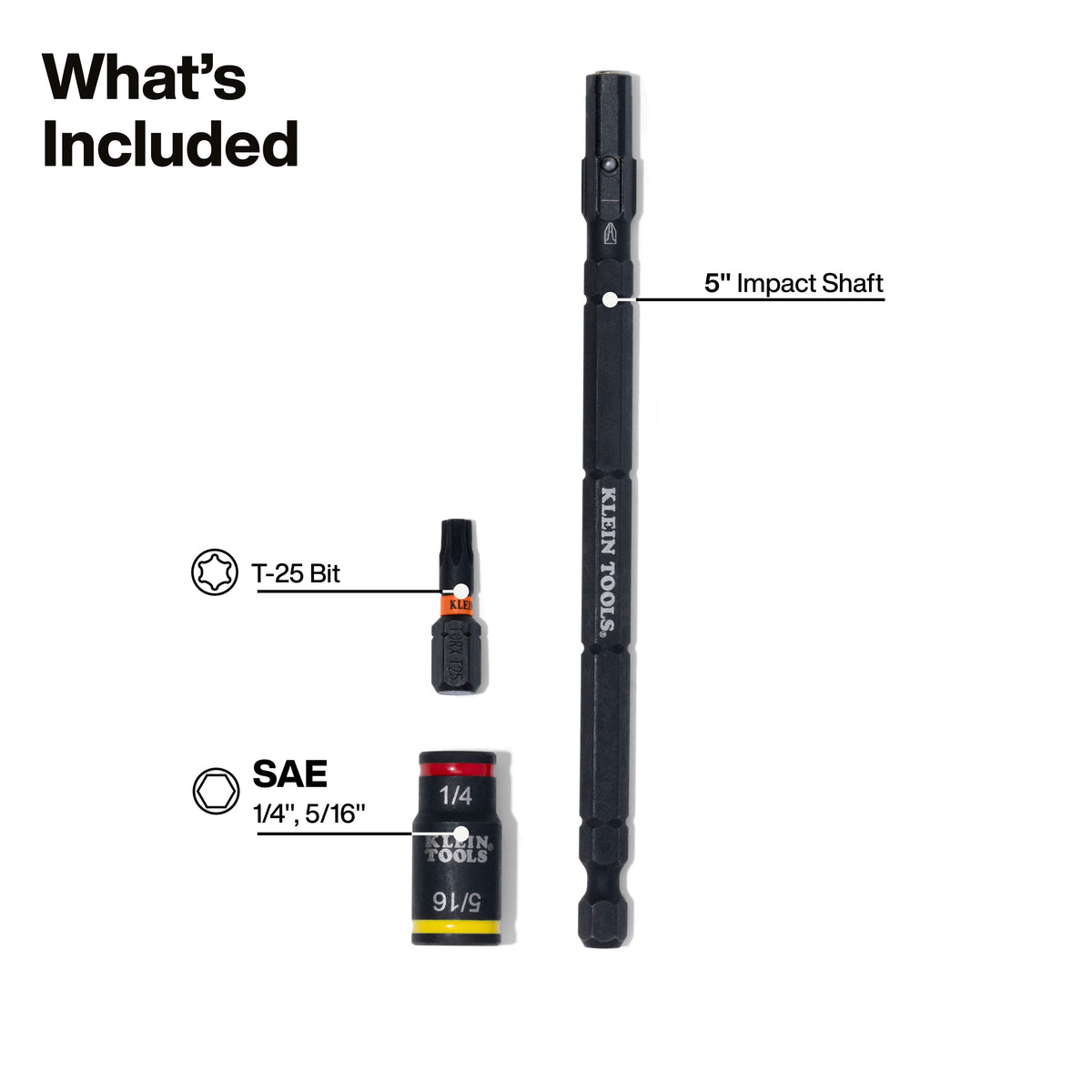 Klein Tools 32767P flip socket with 1/4-inch and 5/16-inch hex sizes