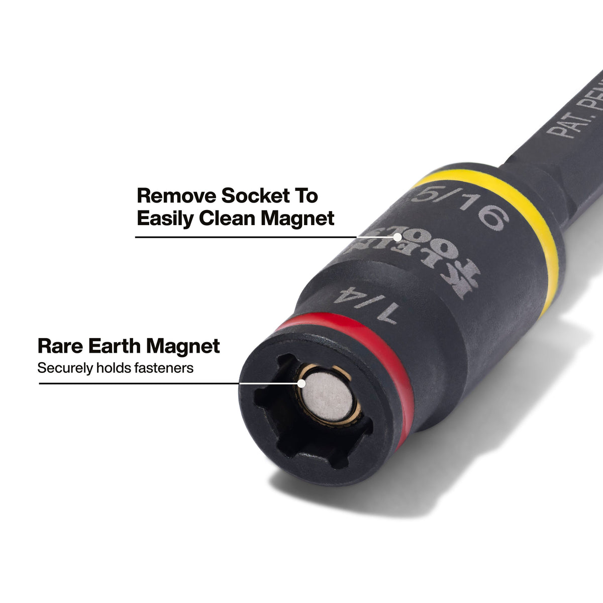 Klein Tools 32767P flip socket 1/4-inch bit holding feature with TORX #25 bit