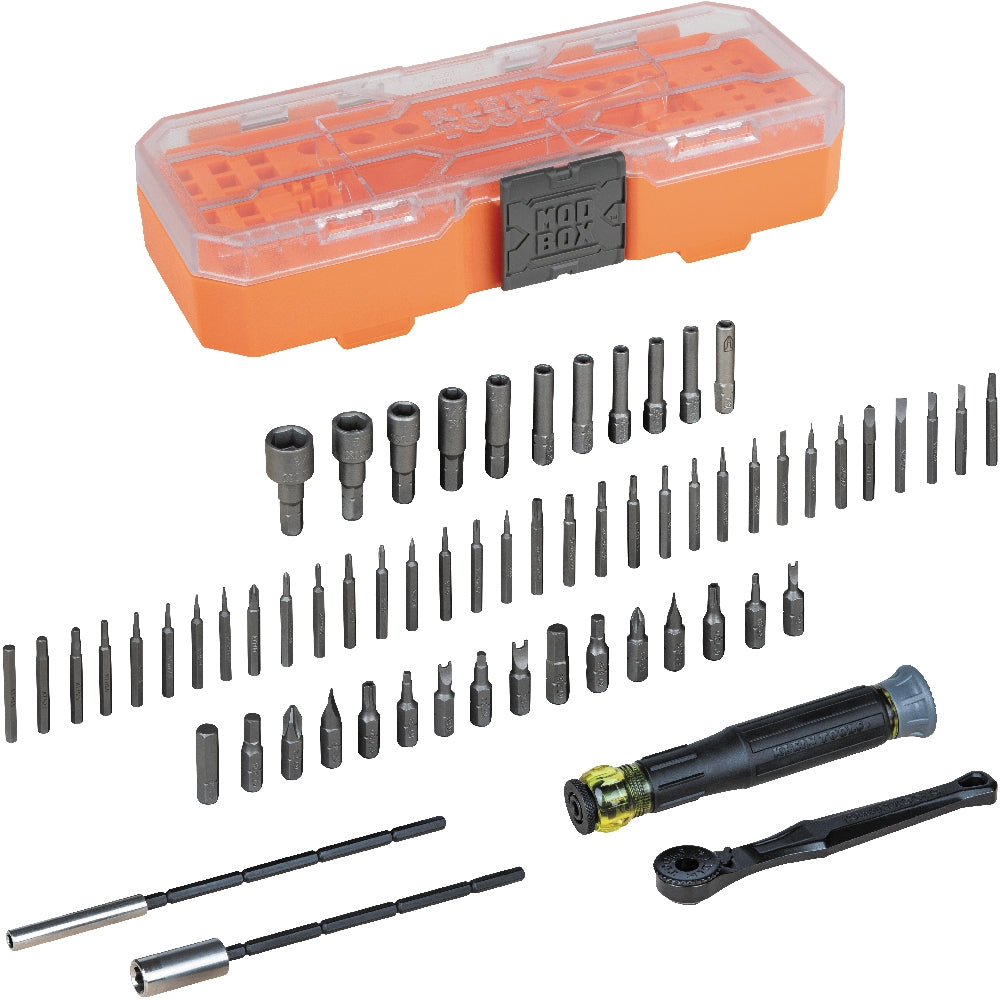 Klein Tools 32787 Precision Ratchet and Driver System, 64-Piece