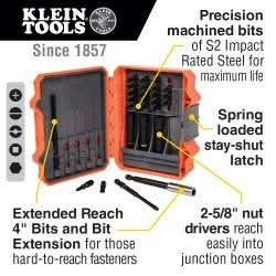 Klein Tools 32799 Pro Impact Power Bit Set, 26-Piece