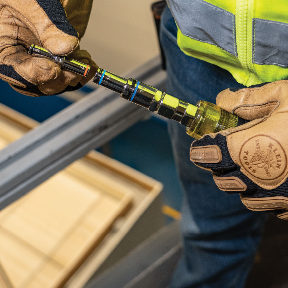 Klein 32809MAGM magnetic multi-nut driver in use