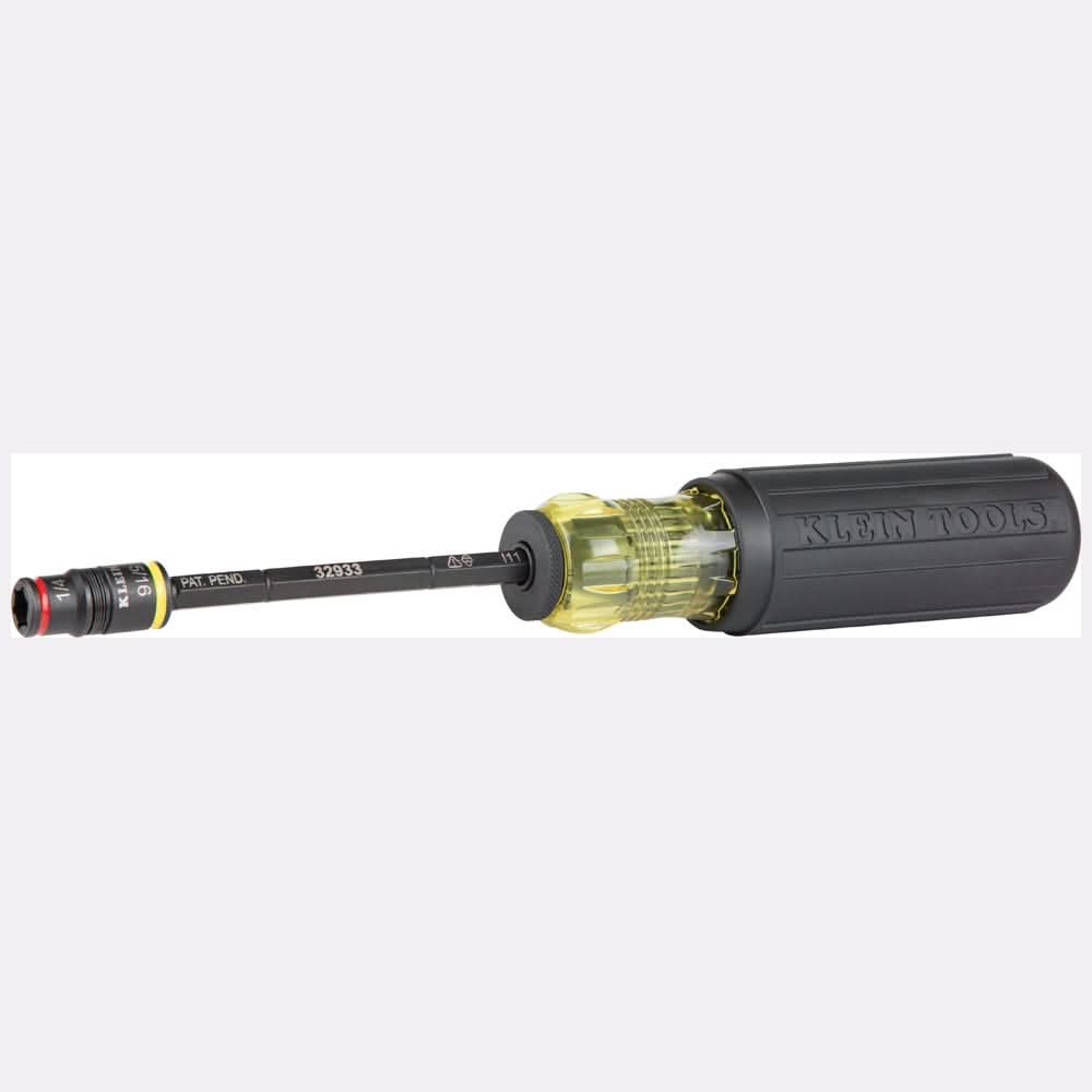 Klein Tools 32910 7-in-1 Impact Rated Flip Socket Set with Handle