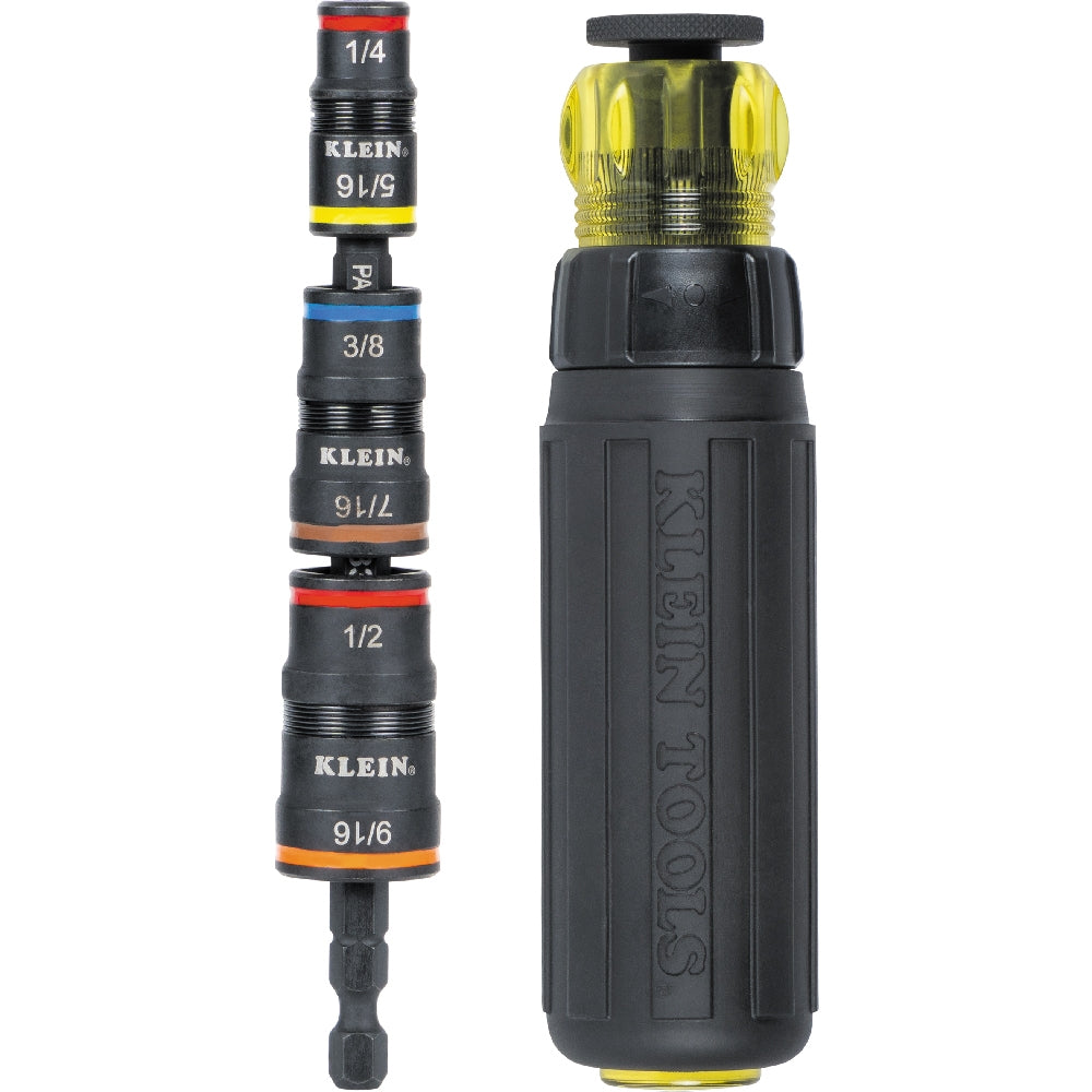 Klein Tools 32910RCHT 7-in-1 Impact Rated Flip Socket Set with Ratchet ...