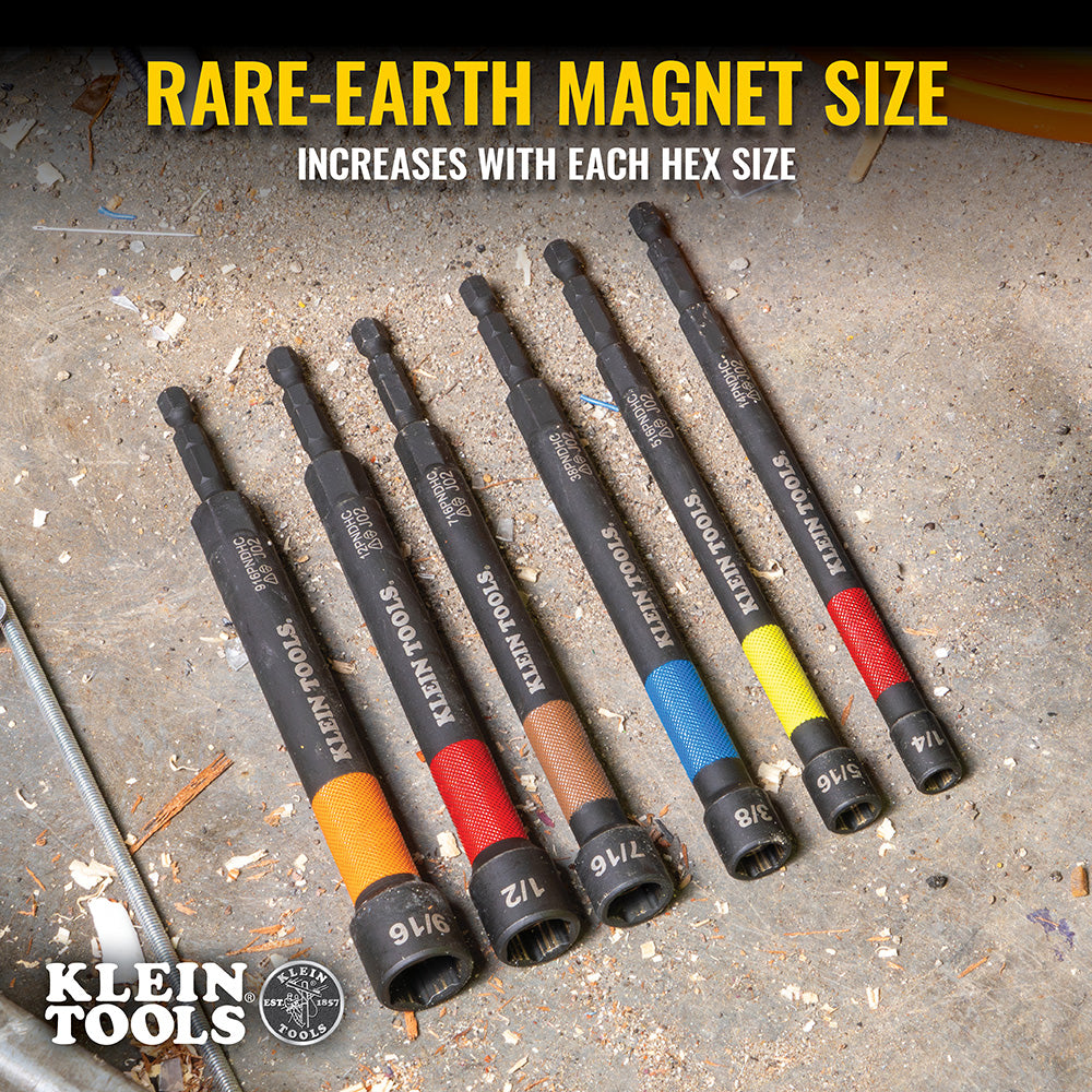 Klein 38PNDC power nut setter extra-long shaft for recessed fasteners