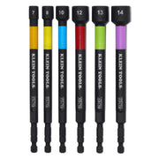 Klein Tools 32930M metric magnetic color-coded power nut setter set, 6 pieces