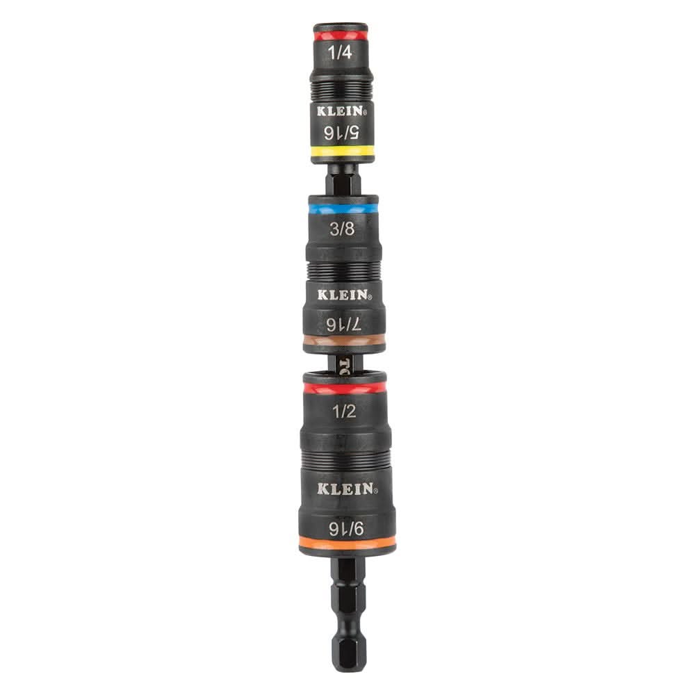Klein Tools 32933 7-in-1 Impact Flip Socket Set