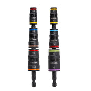 Klein Tools 32933KIT impact-rated SAE and metric flip socket set on storage shafts