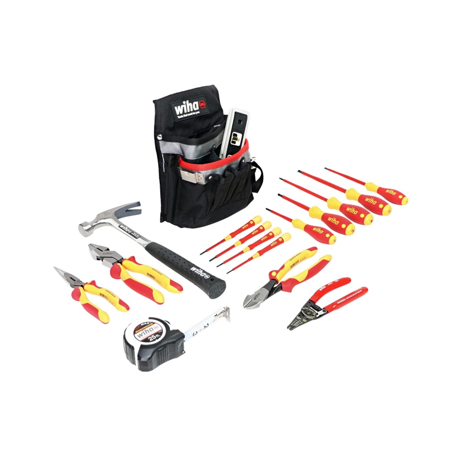 Wiha 32934 16-Piece Insulated Apprentice Electrician's Tool Set