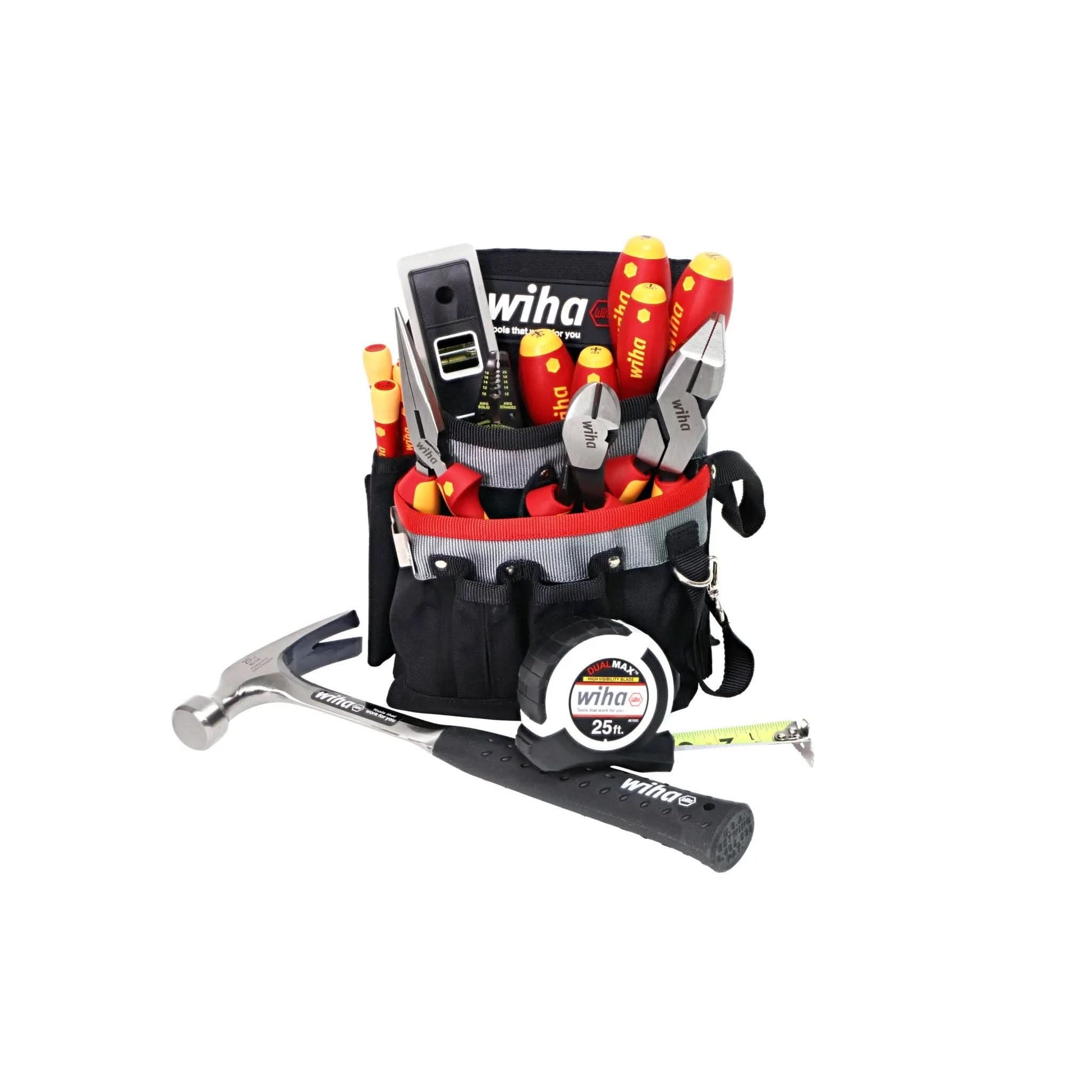 Wiha 32934 16-Piece Insulated Apprentice Electrician's Tool Set