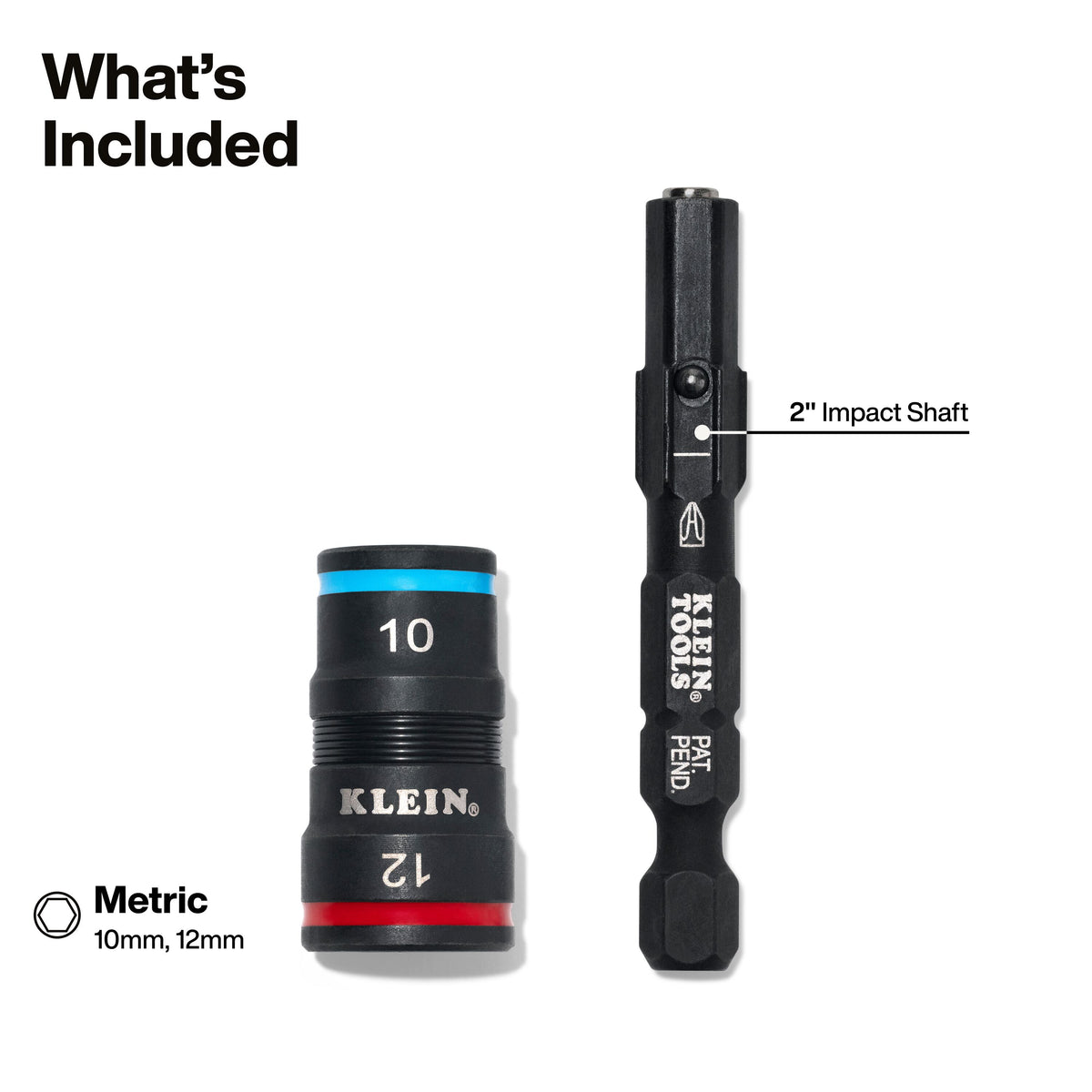 Klein Tools 32941M flip socket 10 mm and 12 mm hex sizes