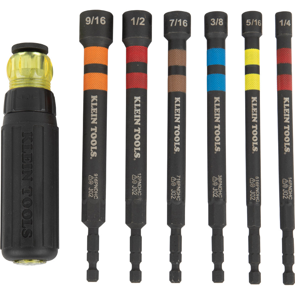 Klein 3/8-inch Hollow Magnetic Color-Coded Power Nut Driver 38PNDHC