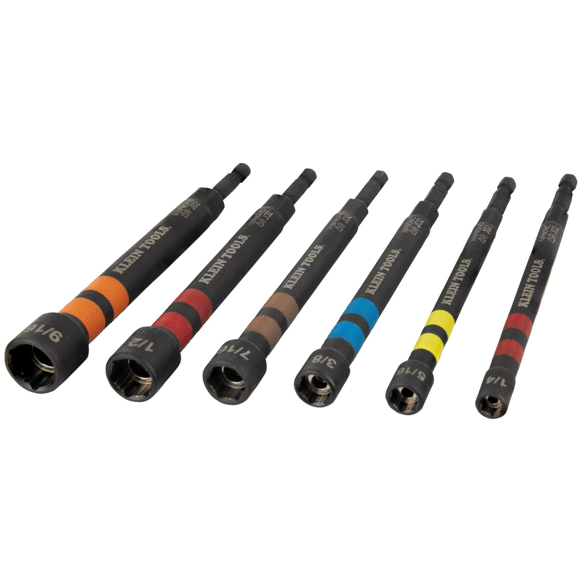 Klein color-coded hollow power nut driver detail