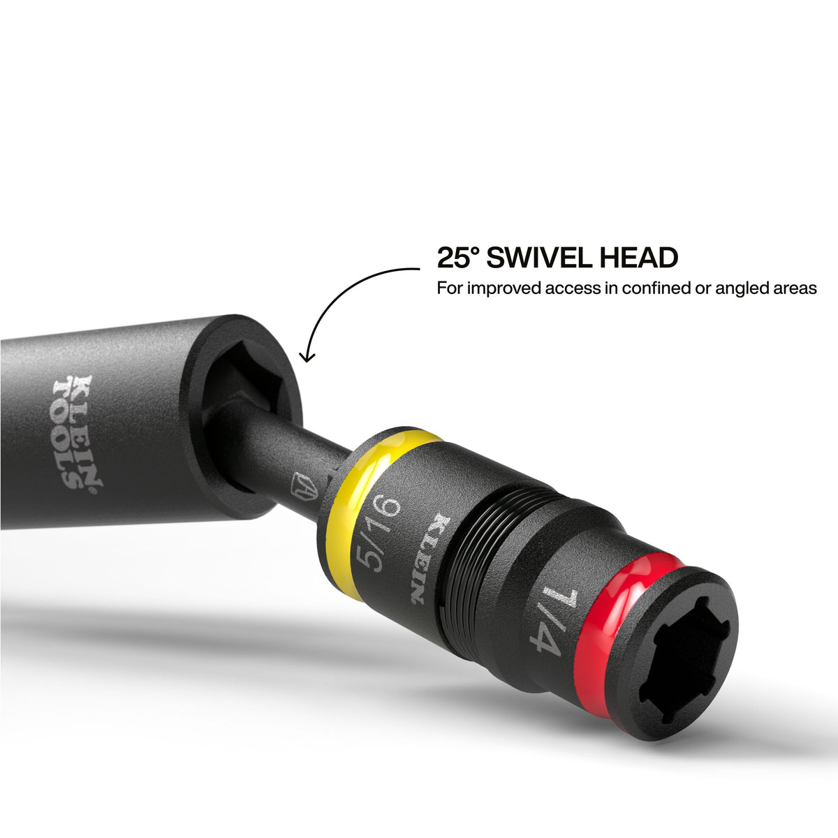 Klein 32982 flip socket 1/4-inch and 5/16-inch hex sizes