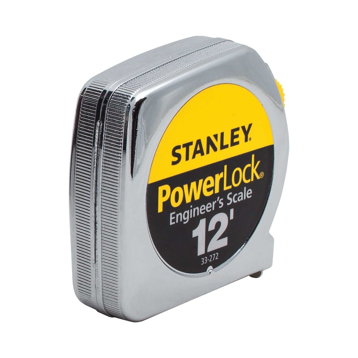 Stanley 33-272 12' x 1/2" Heavy-Duty PowerlockDecimal Scale Tape Rule with Metal Case