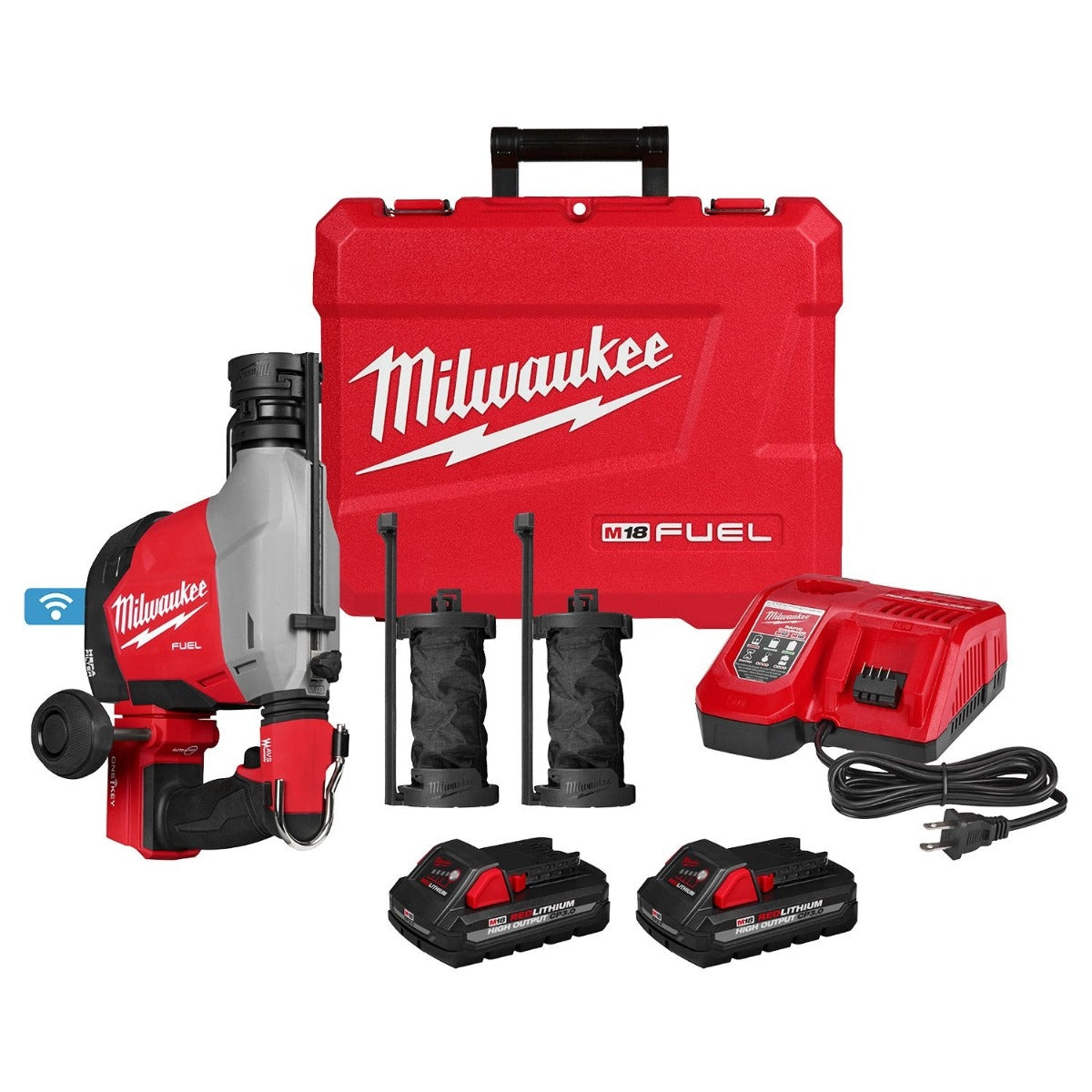 Milwaukee 3311-22 M18 FUEL Overhead Rotary Hammer w/ Integrated Dust Extraction 3.0Ah CP Kit