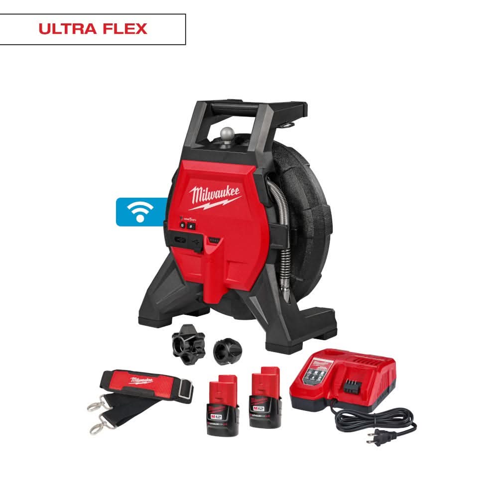 Milwaukee 3318-22A M12 65' Ultra Flex Compact Inspection Camera Kit