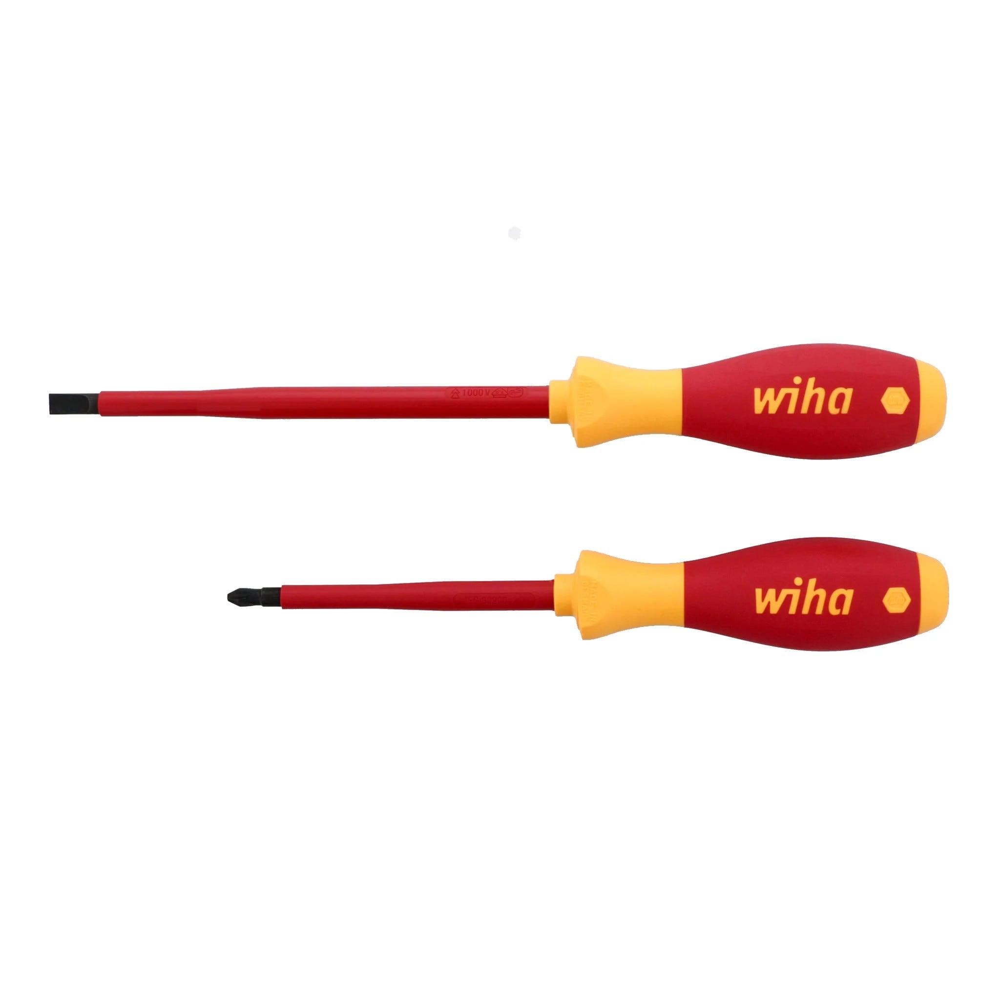 Wiha 33580 2-Piece Insulated SoftFinish Screwdriver Set