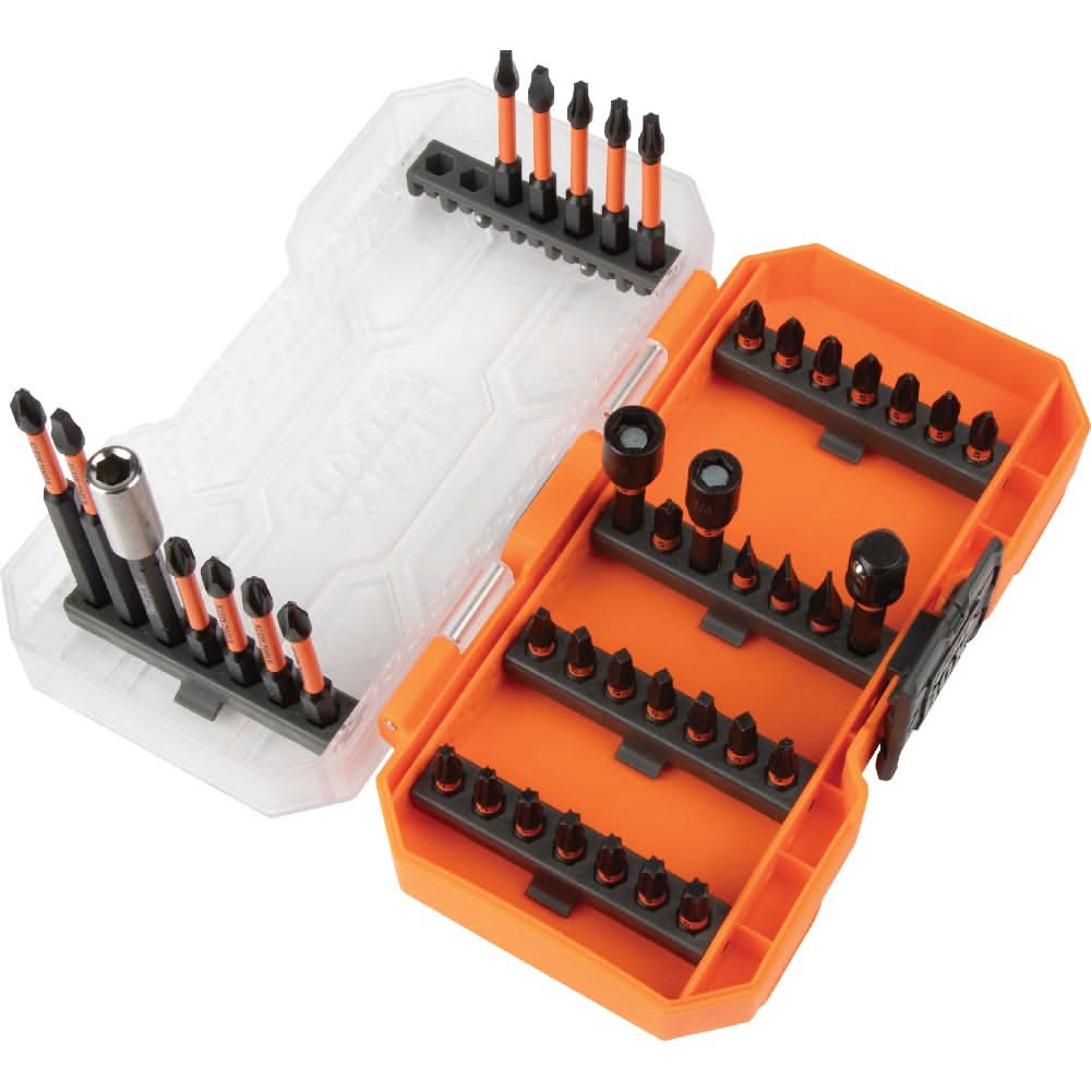 Klein Tools 33801 ProFlex Impact Driver Bit Set, 40-Piece