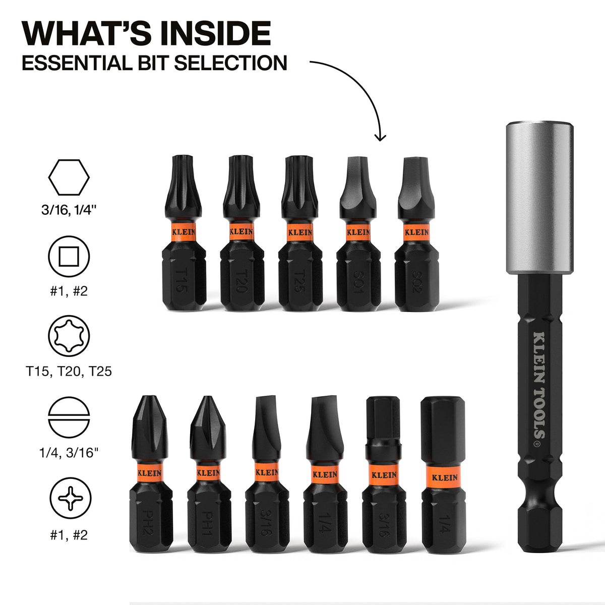 Klein 33801S bit set feature detail