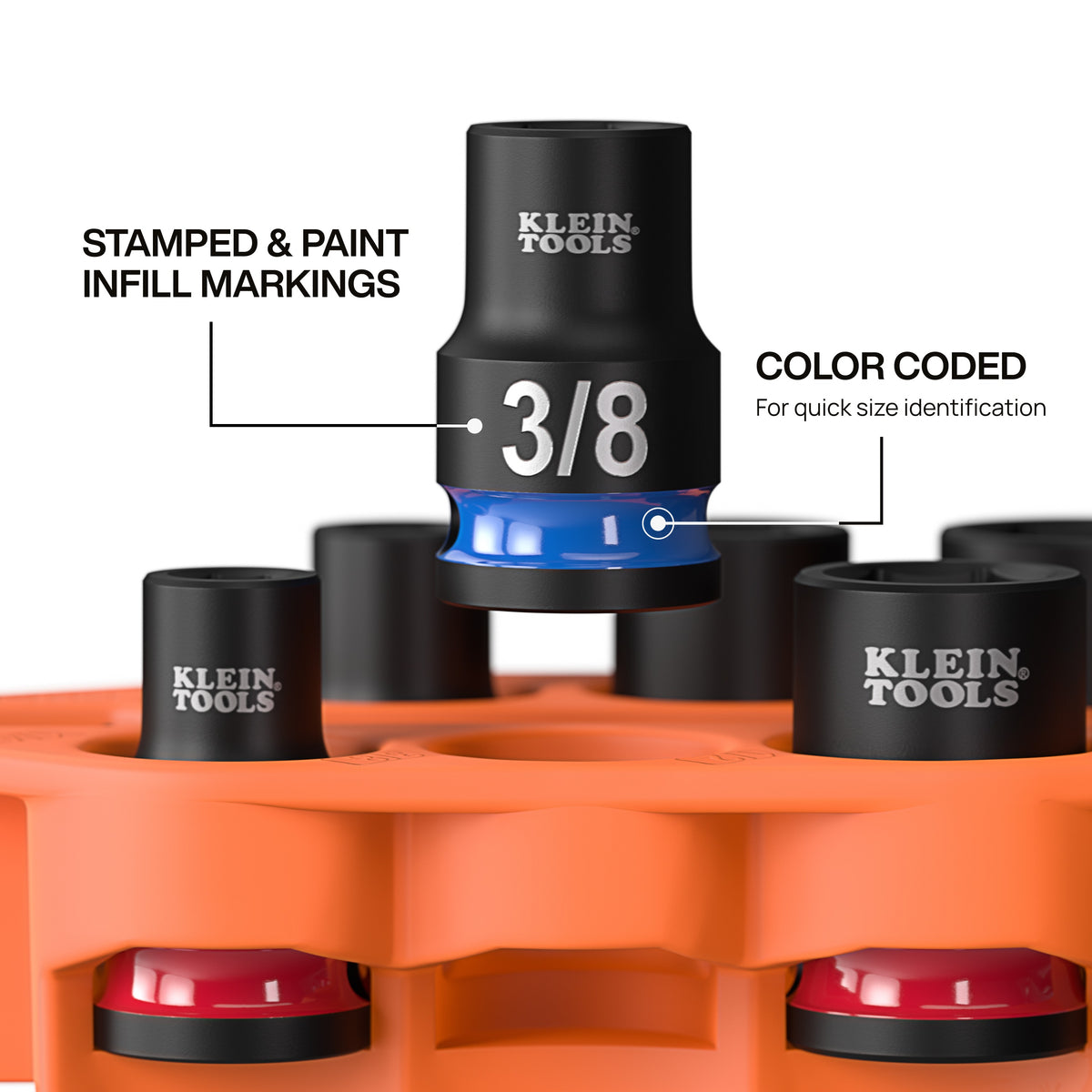Grab Spring In Socket Klein 33808 Grab-And-Go Impact Socket Set, SAE, 7-Piece – Tool Nut