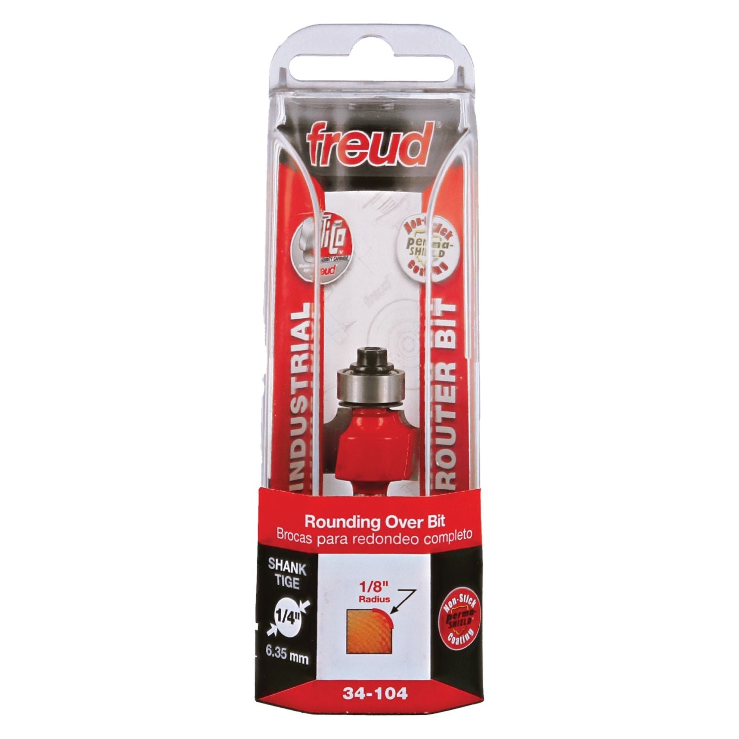 Freud 34-104 1/8-Inch Radius Rounding Over Router Bit
