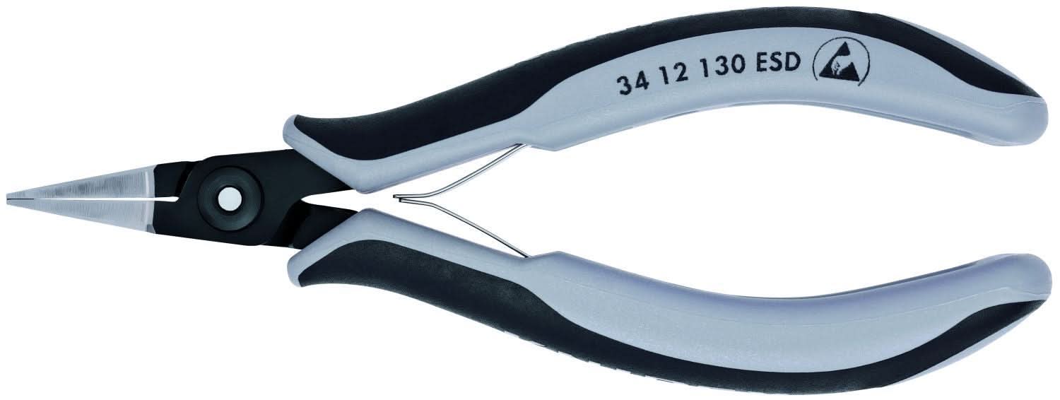Knipex 34 12 130 Electronics Pliers-Flat Tips