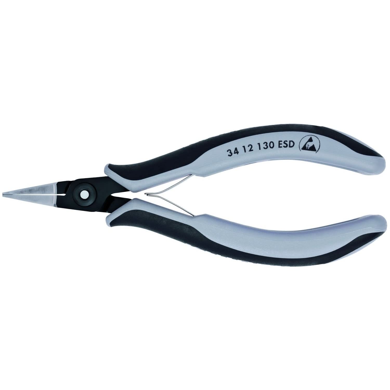 Knipex 34 22 130 ESD Electronics Pliers-Half Round Tips, ESD Handles