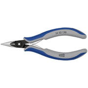Knipex 34 52 130 Electronics Pliers-Half Round Tips, Cross-Hatched