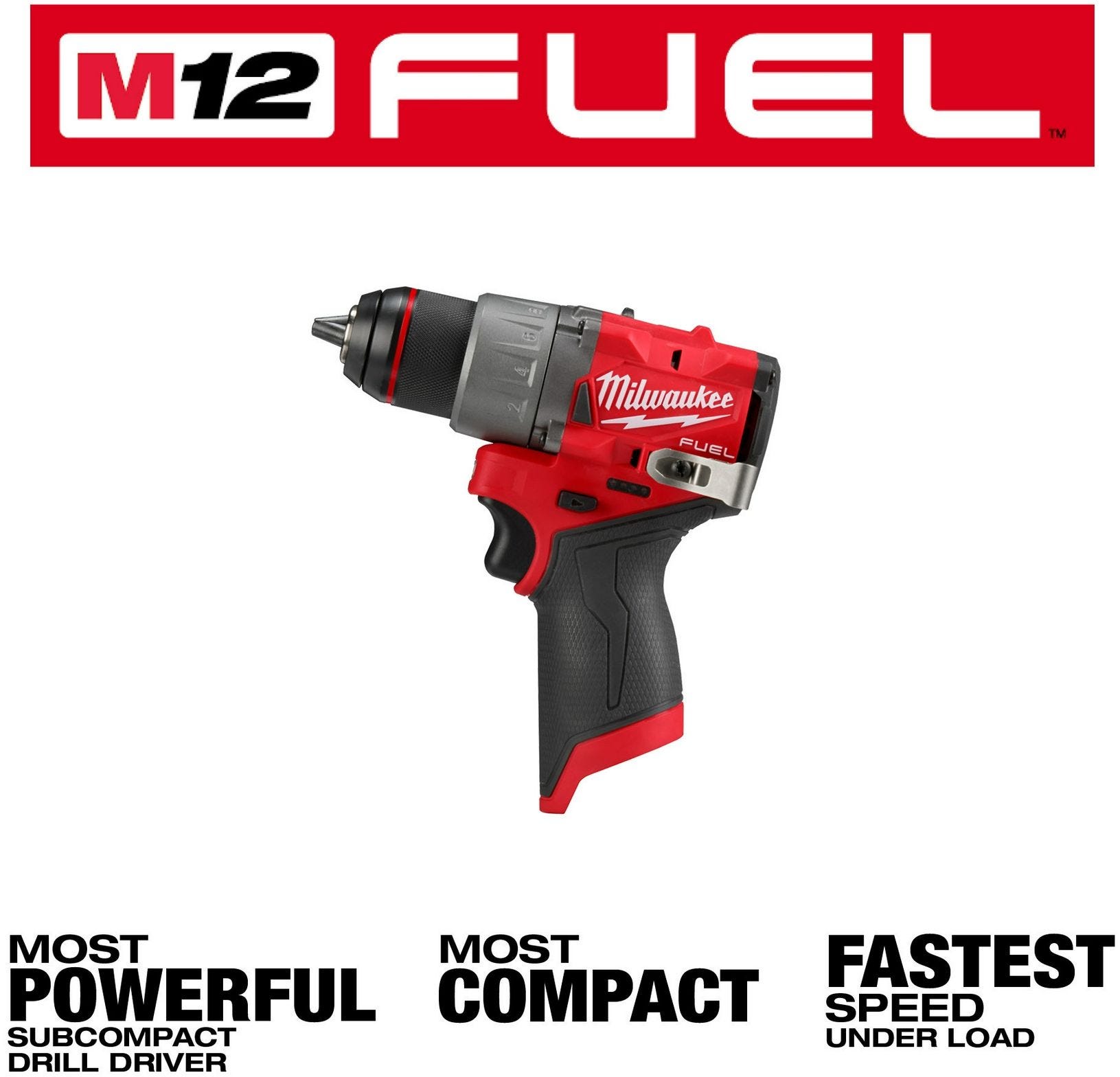 Milwaukee 3403-20 M12 FUEL 1/2-in. Drill/Driver, Tool Only