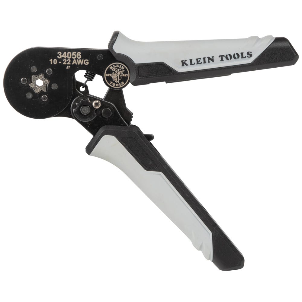 Klein Tools 34056 Ratcheting Ferrule Hex Crimper, 10 to 22 AWG Wire