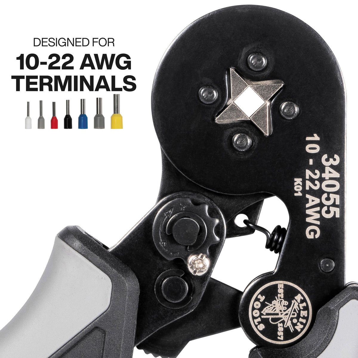 Klein 34060 ratcheting ferrule square crimper