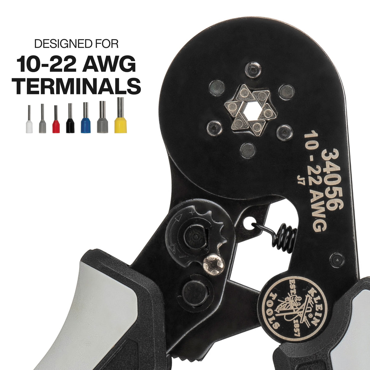 Klein 34061 ratcheting ferrule hex crimper