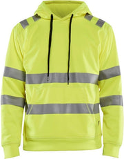 Blaklader 34422528 Hi-Vis Hooded Sweatshirt, Yellow