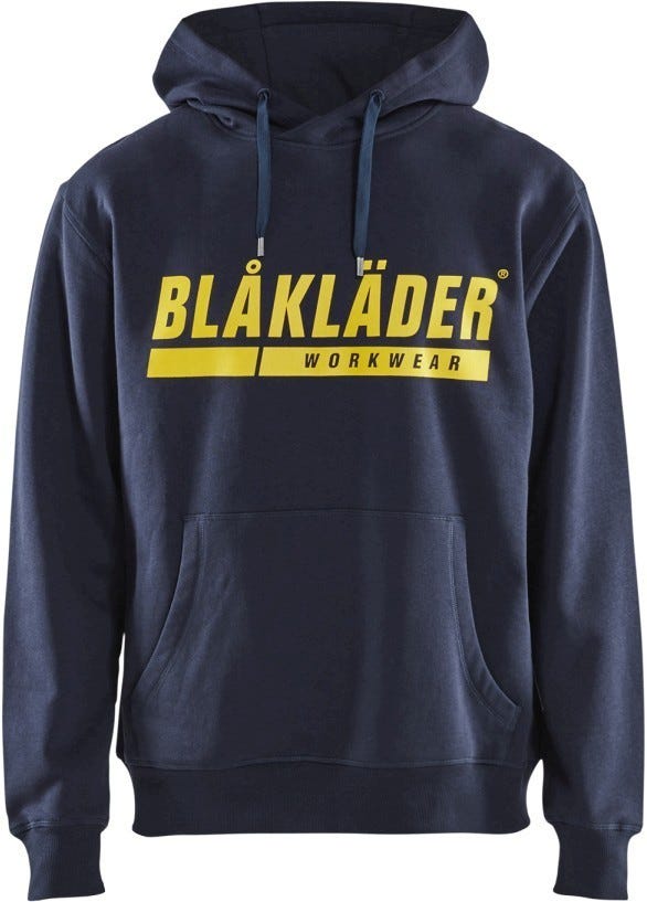 Blaklader 34471048 Hooded Sweatshirt with Print, Navy Blue
