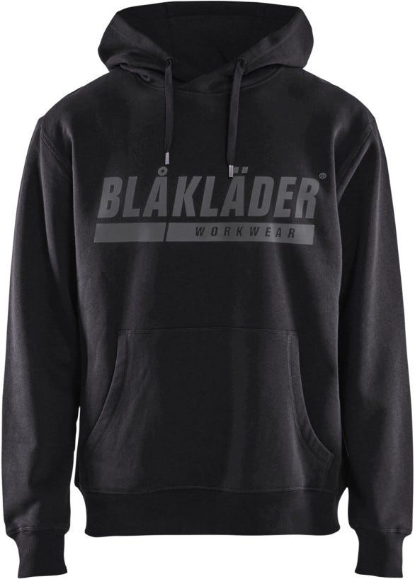 Blaklader 34471048 Hooded Sweatshirt with Print, Black