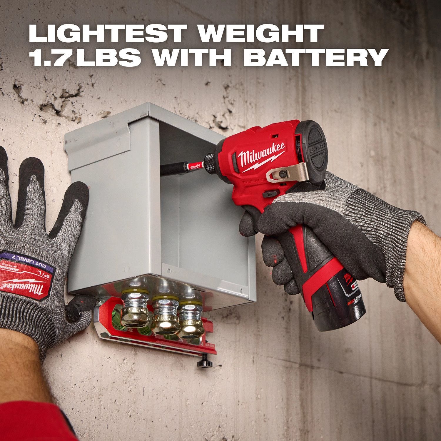 Milwaukee 3450-20 M12 Subcompact Brushless 1/4" Hex Impact Driver, Tool Only