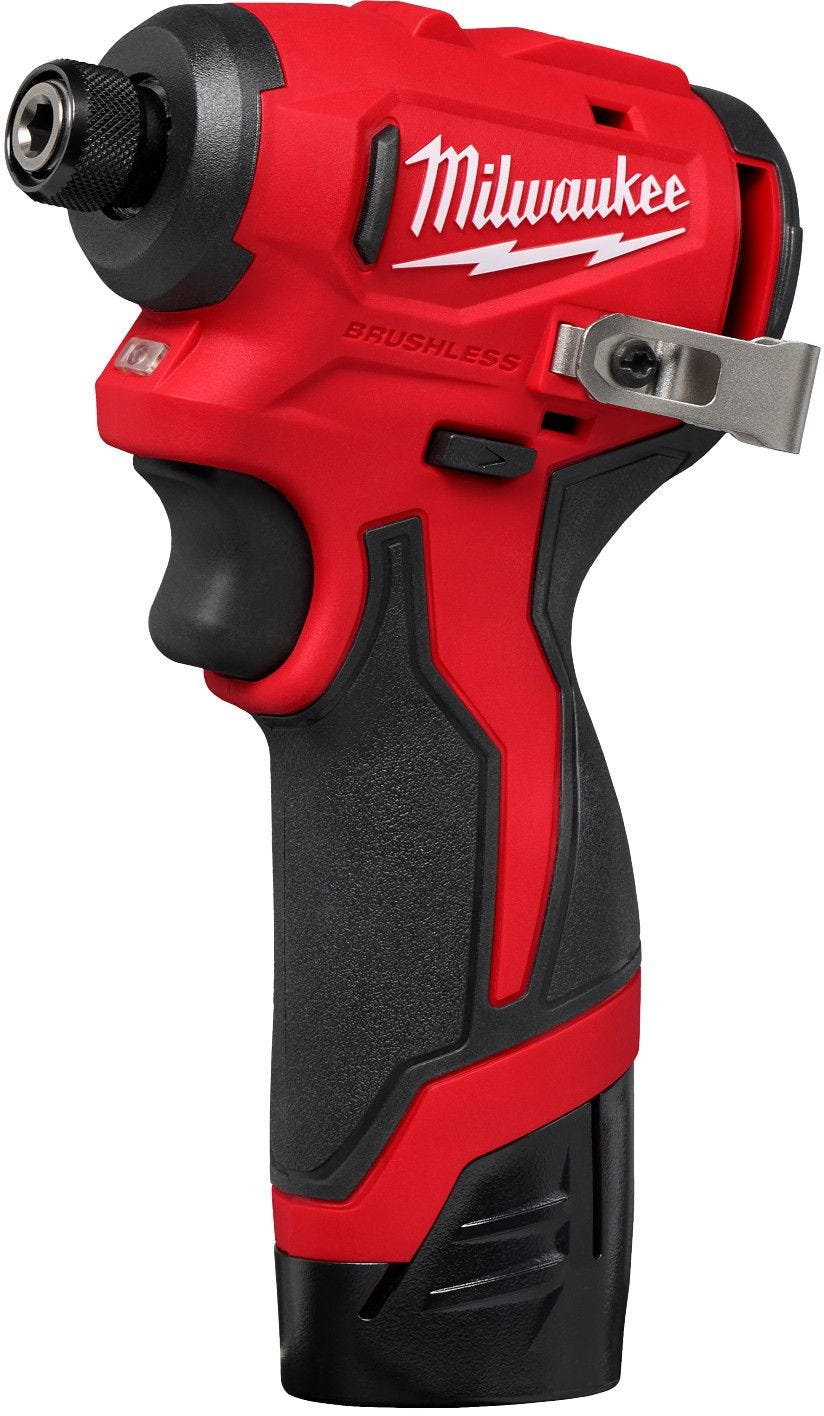 Milwaukee 3450-22 M12 Subcompact Brushless 1/4" Hex Impact Driver 2.0Ah Kit