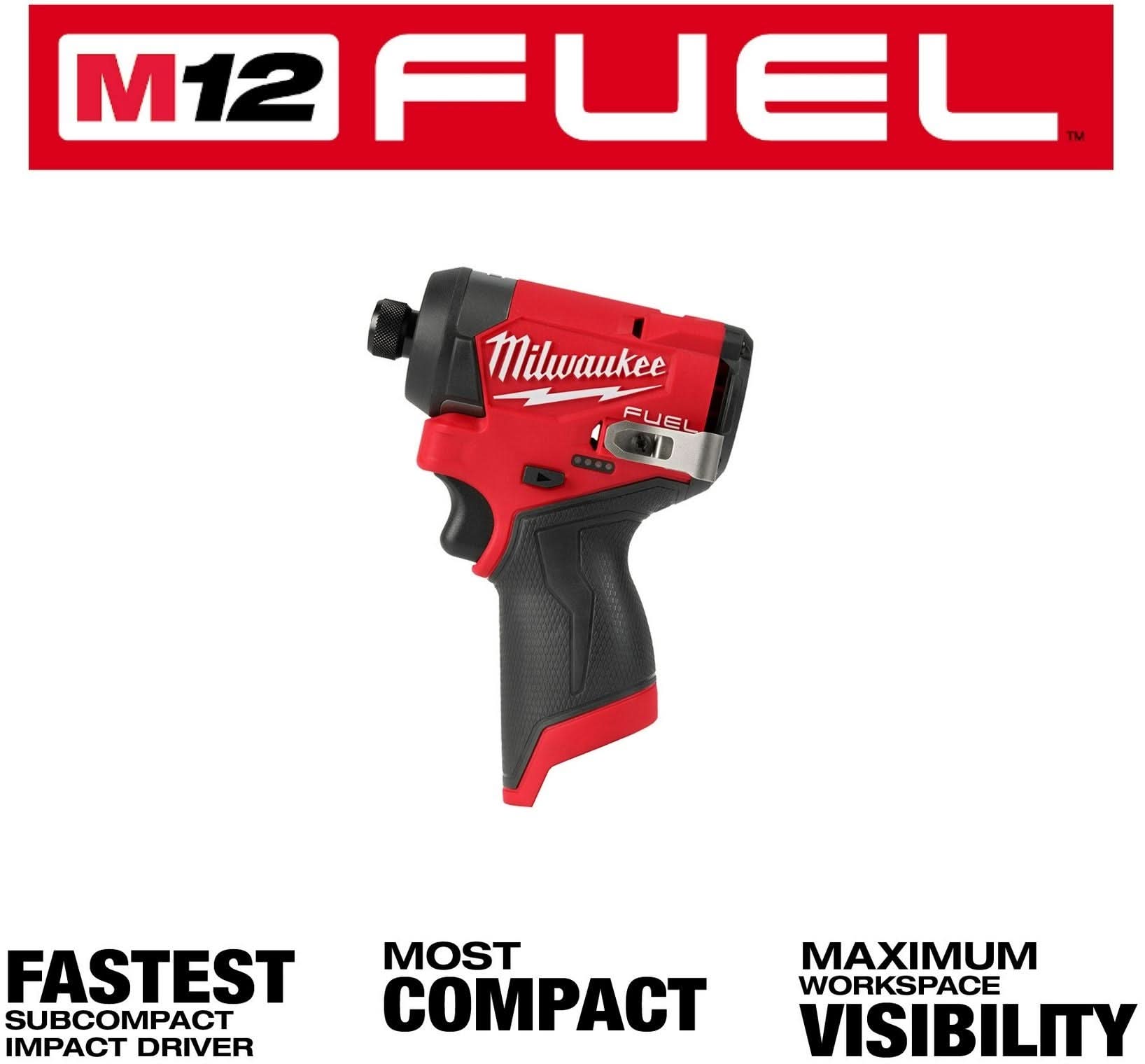 Milwaukee PROMO 3453-20 M12 FUEL 1/4-in. Hex Impact Driver, Tool Only (PROMO)