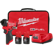 Milwaukee 3453-22 M12 FUEL 1/4-in. Hex Impact Driver Kit