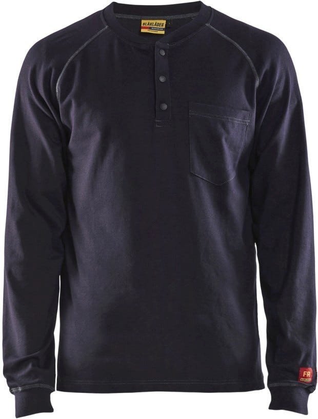 Blaklader 34911770 FR Henley, Navy Blue