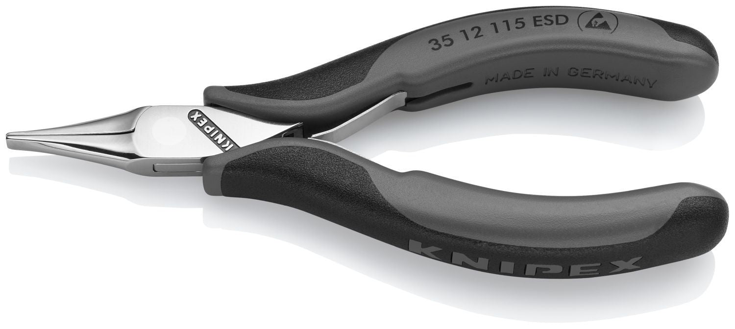 Knipex 35 12 115 ESD Electronics Pliers-Flat Tips, ESD Handles