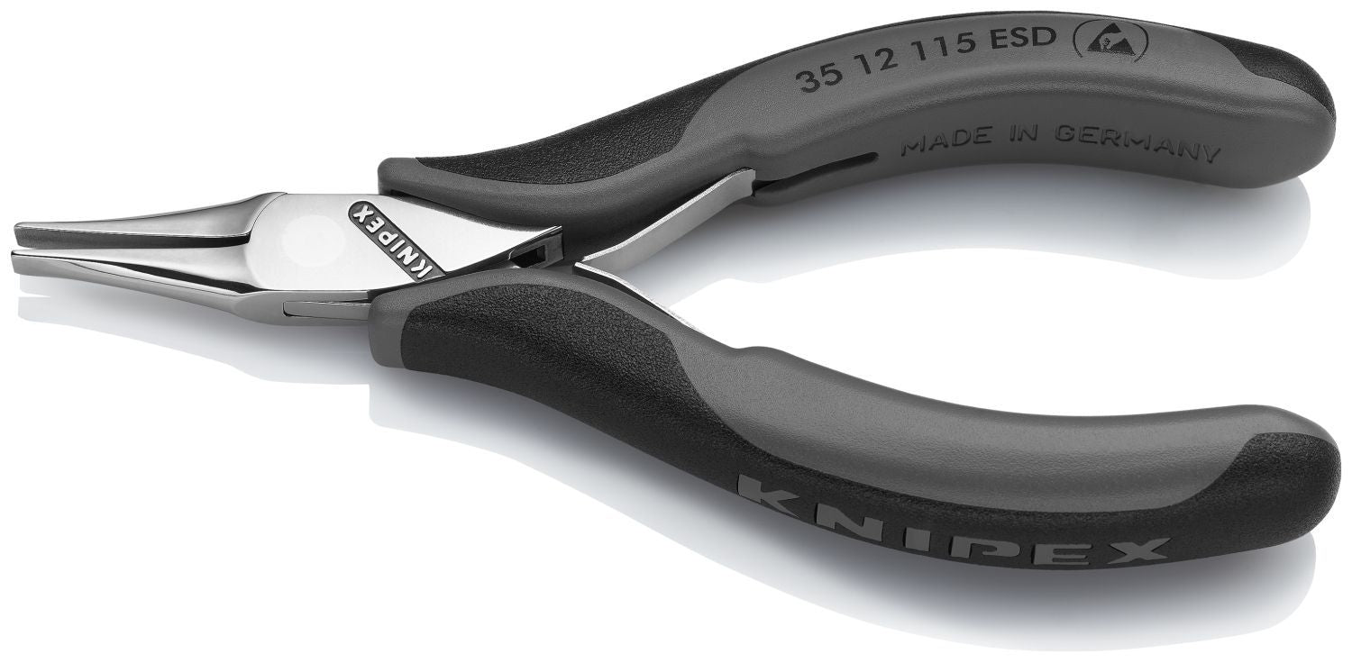 Knipex 35 12 115 ESD Electronics Pliers-Flat Tips, ESD Handles