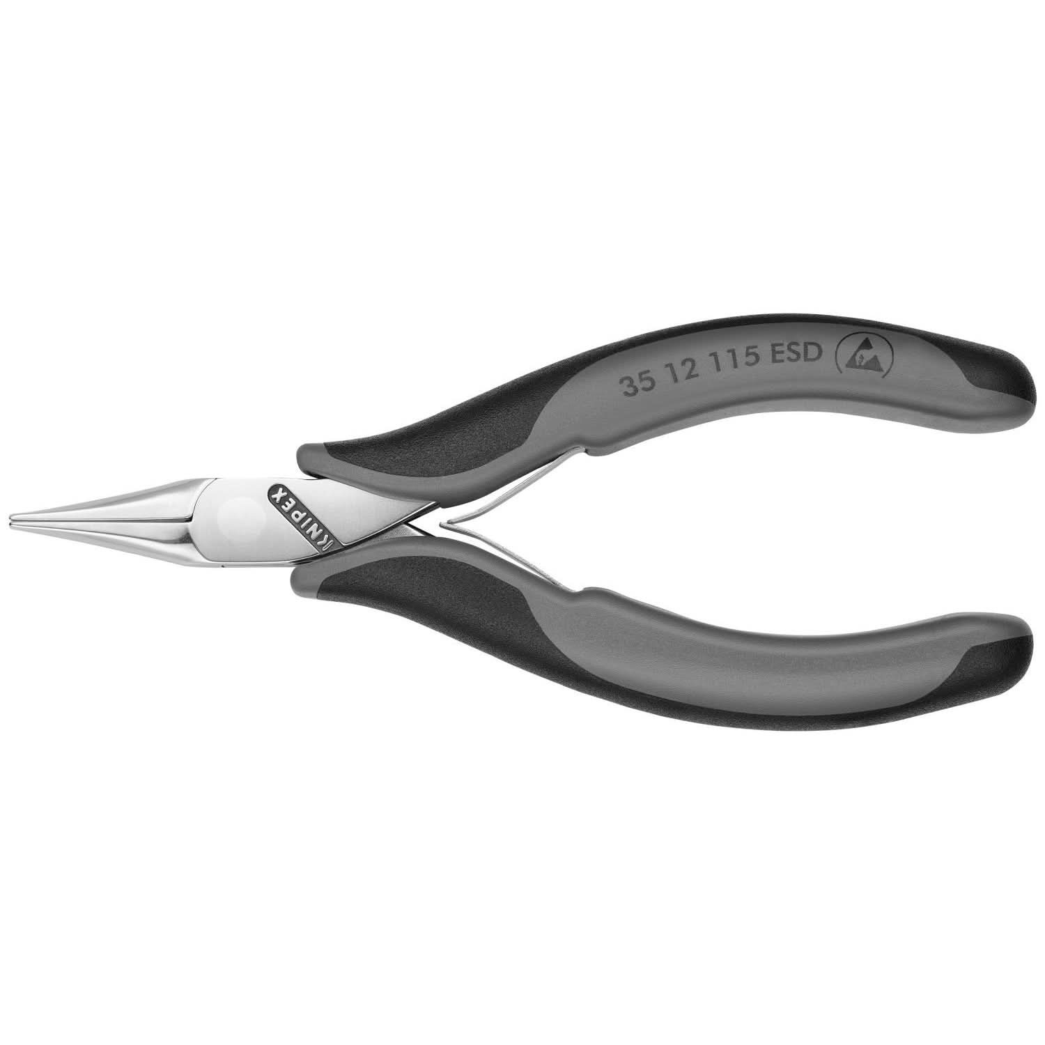 Knipex 35 12 115 ESD Electronics Pliers-Flat Tips, ESD Handles