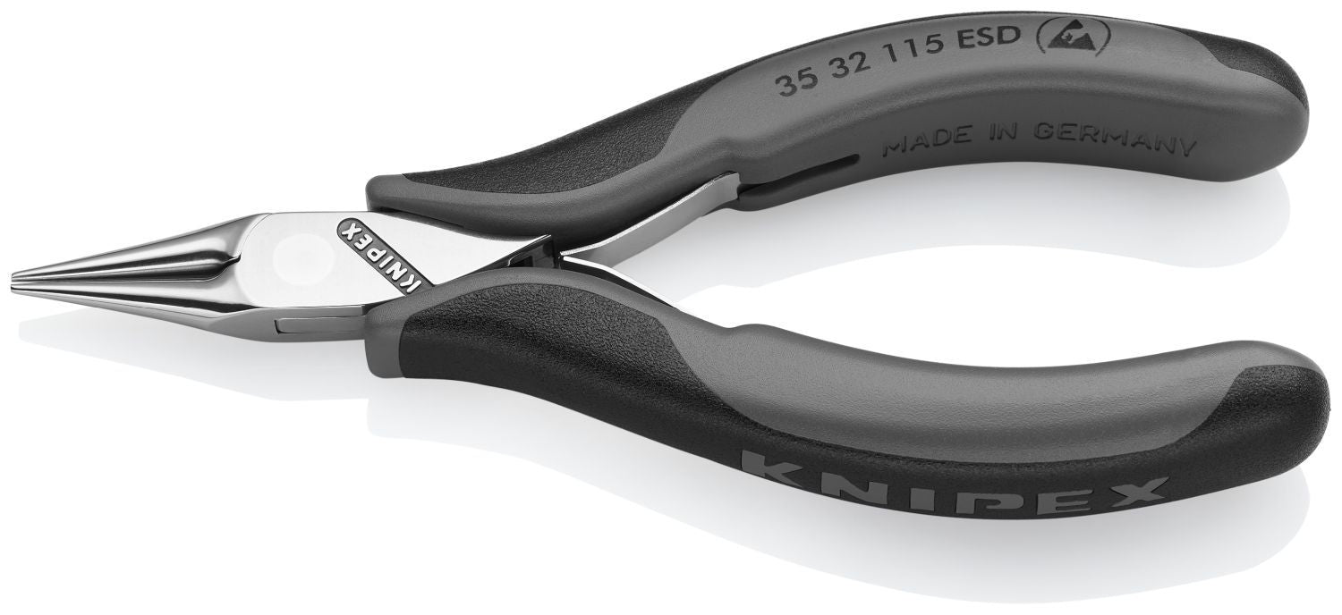 Knipex 35 32 115 ESD Electronics Pliers-Round Tips, ESD Handles
