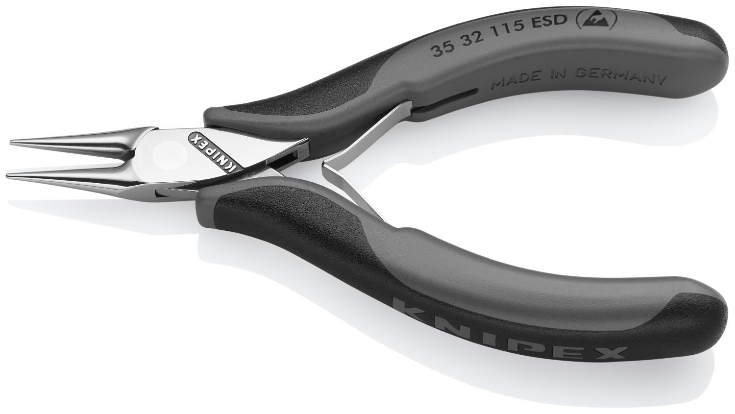 Knipex 35 32 115 ESD Electronics Pliers-Round Tips, ESD Handles